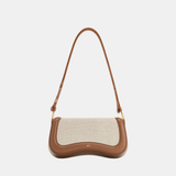 JW Pei Joy Shoulder Bag (Brown Canvas)