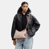 Coach Laurel Shoulder Bag In Signature Canvas With Heart Charm