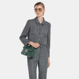 Gucci GG Marmont Medium Shoulder Bag In Green Leather