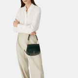 Saint Laurent Voltaire Patent Leather Shoulder Bag (Fir Leaf)