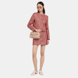 Gucci GG Marmont Medium Shoulder Bag In Pink Beige Leather