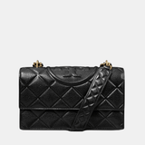 Tory Burch Small Fleming Shoulder Bag (Black)