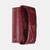 Gucci GG Marmont Mini Shoulder Bag In Rosso Ancora Red Leather
