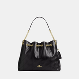 Coach Evelyn Shoulder Bag With Quilting (Black)