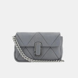 Marc Jacobs Puffy Diamond Quilted J Marc Shoulder Bag (Wolf Grey)