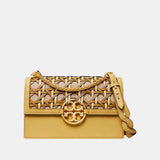 Tory Burch Miller Basket Weave Shoulder Bag