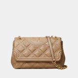 Tory Burch Fleming Basket Weave Shoulder Bag