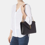 Saint Laurent Large Envelope Calfskin Shoulder Bag (Black)