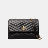 Tory Burch Kira Chevron Convertible Shoulder Bag (Black)