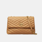 Tory Burch Kira Chevron Convertible Shoulder Bag (Dusty Almond)