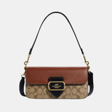 Coach Morgan Shoulder Bag In Colorblock Signature Canvas