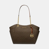 Michael Kors Jet Set Large Logo-Print Canvas Shoulder Bag