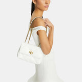 Tory Burch Kira Small Diamond Quilt Convertible Shoulder Bag (Blanc)