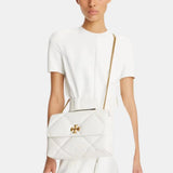 Tory Burch Kira Diamond Quilt Convertible Shoulder Bag (Blanc)