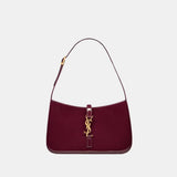 Saint Laurent Le 5 à 7 Shoulder Bag in Patent Leather (Red Wine)