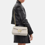Coach Quilted Tabby 26 Shoulder Bag (Chalk)
