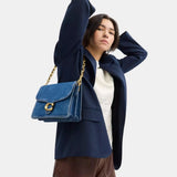 Coach Chain Tabby 30 Shoulder Bag (Denim/Deep Blue)